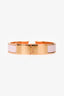 Hermès Pink/Gold Clic H Bracelet