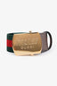 Gucci x Palace Green/Red Web Skater Belt