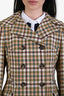 Missoni Beige Multicolour Checkered Blazer Size 42