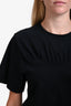 Isabel Marant Black Cotton Cinched T-Shirt Size M