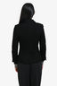 Smythe Black Nylon Double-Breasted Blazer Size 4