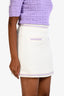Maje Cream/Purple Tweed 'Janessa' Mini Skirt Size 36