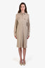 Polo Ralph Lauren Camel Cotton Button Down Shirt Dress Size 12