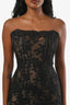 V. Chapman Black Lace 'Capulet' Midi Dress Size 00