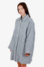 Reformation Green/White "Irene" Linen Jacket Size XL