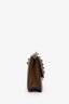 Valentino Brown Leather Rockstud Shoulder Bag