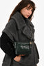 Pre-loved Chanel™ Green Aged Leather Small Gabrielle Crossbody