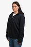 Burberry London Navy Blue Zip Up Hooded Sweater Size XL