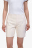 GCDS White Snakeskin Print Logo Shorts Size XS with Tags