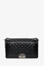 Pre-loved Chanel™ 2014 Limited Edition Chevron Quilted Leather Medium Boy Bag