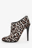 Jimmy Choo Leopard Print Ponyhair Ankle Booties Size 38.5