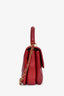 Pre-loved Chanel™ 2017 Burgundy Lambskin Leather CC Trendy Small Top Handle