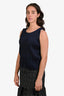 Pleats Please Issey Miyake Navy Sleeveless Top Size 5