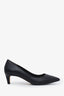 Stuart Weitzman Black Leather Pointed Toe Heels Size 7.5