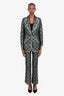 Gucci Green GG Jacquard Two-Piece Suit Size 42/38