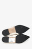 Valentino Off White Patent Leather Rockstuds Flats Size 35.5