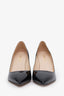 Prada Black Patent Leather Pointed Toe Pumps Size 36