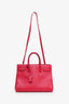 Saint Laurent Pink Leather Small Sac De Jour with Strap