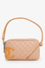 Pre-loved Chanel™ 2005-06 Beige Calfskin Quilted Ligne Cambon Pochette