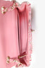 Pre-loved Chanel™ 2018-19 Pink/Cream Tweed CC Rectangular Braid Flap Bag