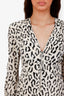 A.L.C. Black/White Midi Length Zip Up Draped Dress Size 0