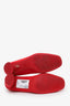 Stuart Weitzman Red Suede Square Toe Heels Size 5.5