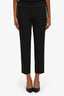 Brunello Cucinelli Black Cotton Trousers with Beaded Detail Size 6