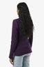 Veronica Beard Dark Purple Double Breasted Blazer Size 00