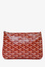 Goyard Red Goyardine Canvas 'Senat' PM Pouch