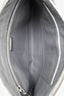 Prada Silver Metallic Saffiano Leather Clutch