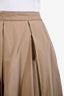Weekend Max Mara Beige Cotton Flare Midi Skirt Size 6