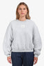 T By Alexander Wang Light Grey Cotton Blend Sweatshirt Size M