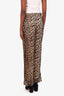 Ganni Leopard Print Silk Pants Size 38