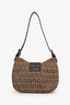 Fendi Beige Zucchino Canvas Shoulder Bag