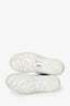 Alexander McQueen White/Black Leather Oversized Platform Sneakers Size 36 1/2