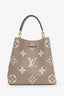 Louis Vuitton Dove/Creme Monogram Giant Empreinte Leather NeoNoe MM Bag