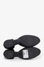 Roger Vivier Black Satin D'Orsay Crystal Embellished Flats Size 37