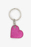 Vivienne Westwood Pink Leather Heart Key Chain