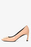 Roger Vivier Pink Patent Leather 'Trompette' Pumps Size 35.5
