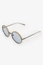 Pre-loved Chanel™ Metal Raffia Round Frame Sunglasses