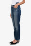 Mother Dark Blue Washed Denim Asymmetrical Waist 'Dazzler Shift' Jean Size 26