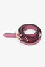 Gucci Purple/Beige GG Canvas Leather Heart Bit Shoulder Bag