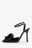 Blumarine Black Patent Leather Flower Detail Heels Size 38