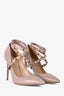 Valentino Nude Pink Rockstud Ankle Wrap Pumps Size 41.5