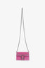 Gucci Pink Velvet Super Mini Dionysus Crossbody Bag
