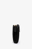Prada 2010 Black Saffiano Leather French Wallet with Zip Coin Purse