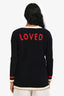 Gucci Black Knitted 'Loved' Cardigan Size XS