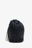 Pre-loved Chanel™ 24P Black CC Quilted Leather Drawstring Bucket Bag
