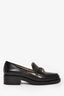 Pre-loved Chanel™ Black Leather CC Detail Loafers Size 38C
