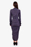 Rick Owens SS 21 Purple 'Abito' Wrap Dress Size 4